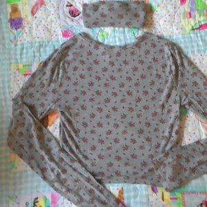 crop top with a matching headband